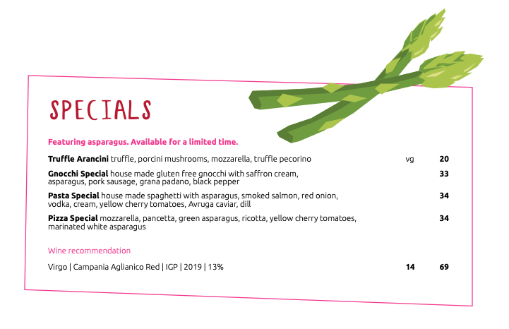 april specials